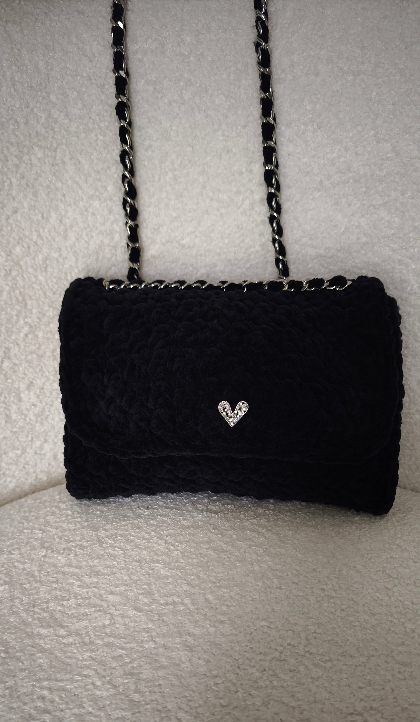 SAC VELOURS NOIR