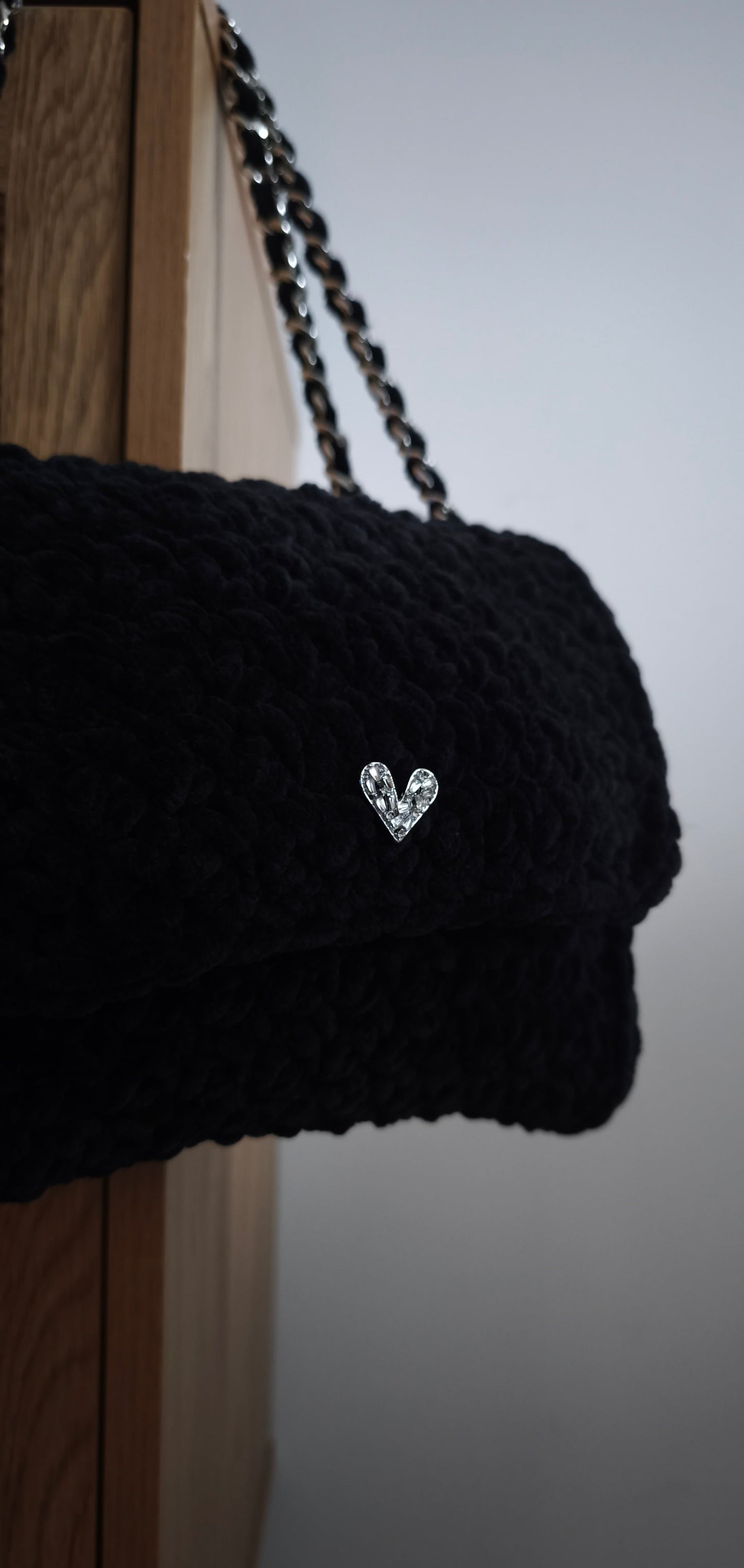 SAC VELOURS NOIR
