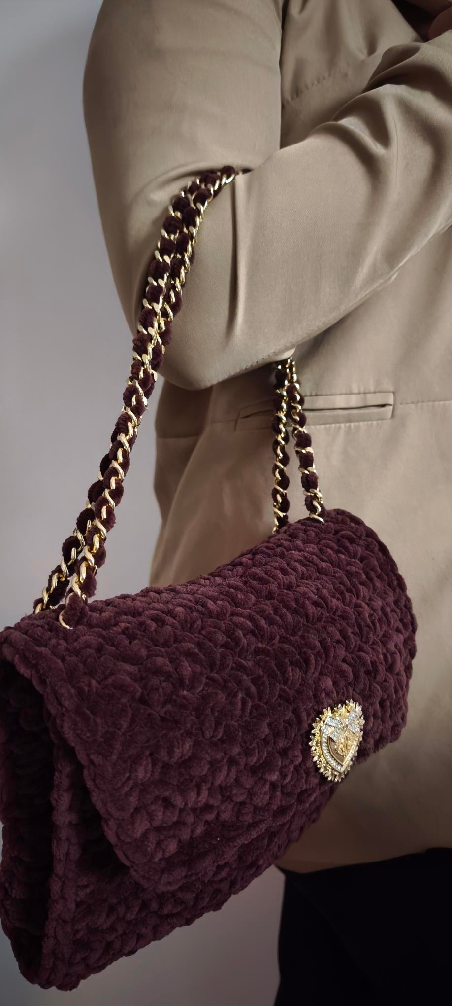 SAC VELOURS CHOCO