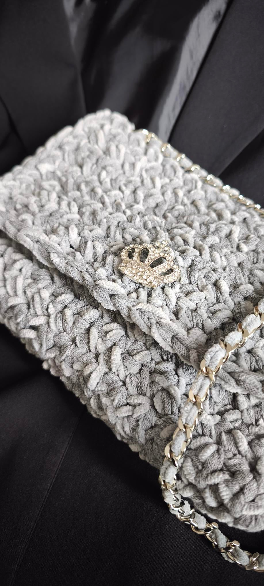 SAC BI MATIÈRE GRIS CLAIR