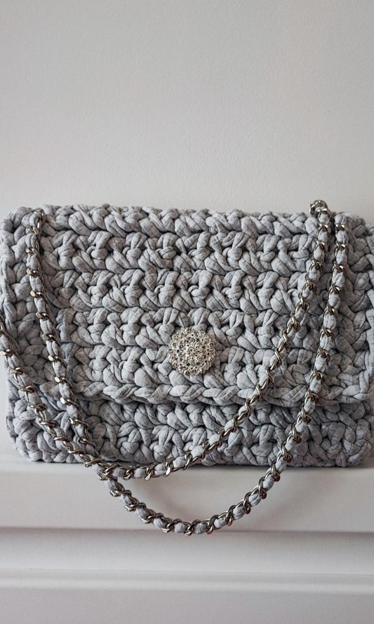 SAC GRIS CHINÉ