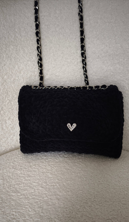 SAC VELOURS NOIR