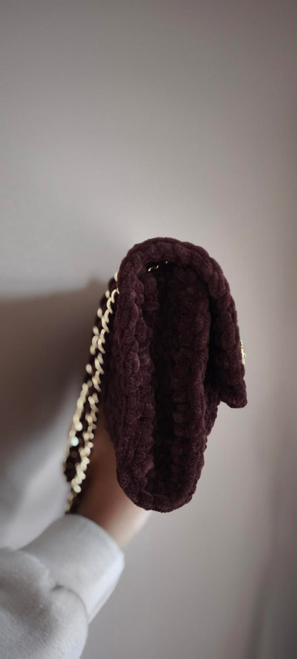 SAC VELOURS CHOCO