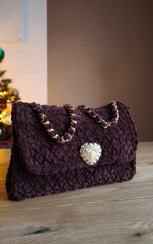 SAC VELOURS CHOCO