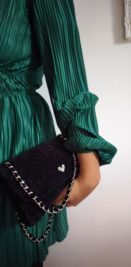 SAC VELOURS NOIR
