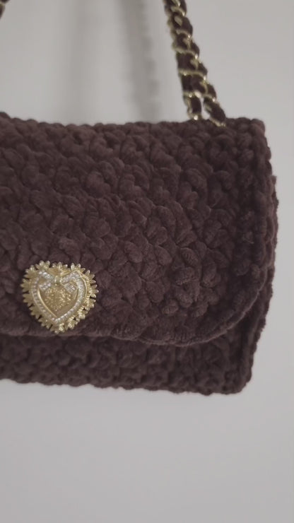 SAC VELOURS CHOCO