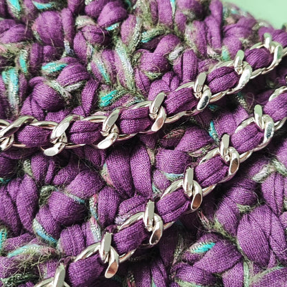 SAC VIOLET TWEED VERT